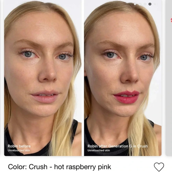 BNIB! Glossier Generation G Lipstick in Crush (Hot Raspberry Pink) - Picture 10 of 13